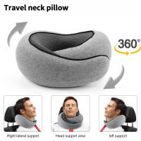 Cojín De Viaje Ajustable Portátil Para El Cuello En Forma De U De Memoria Esponja Soporte De Descanso Para El Cuello Estilo Caracol Suave Para Media Noche Y Sueño - details 0