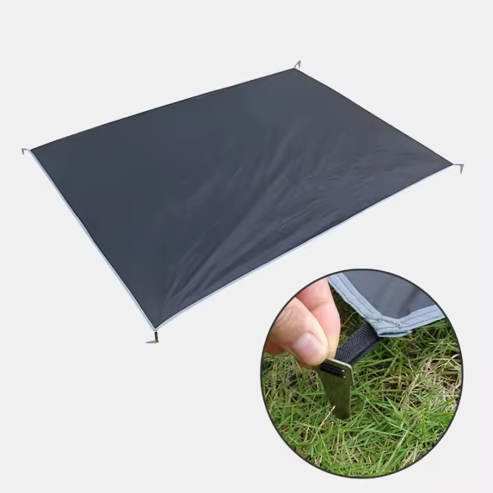 Manta De Camping Impermeable Con Palos De Apoyo Para Acampar Y Picnic Ultrafina Portátil Grande Para Viajes Y Playa - 1