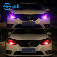 STELLA 2pcs Luz Declaración LED T10 W5w Verde Morado Rosa Blanco Rojo Amarillo Azul Azul Cristal Lámpara De Lectura Puerta DRL Universal 12V - details 7