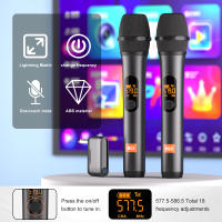 Micrófono Inalámbrico M23 UHF Sistema De Karaoke Con Receptor Recargable De 2 Canales Para Fiesta En La Iglesia Y Altavoz - details 0
