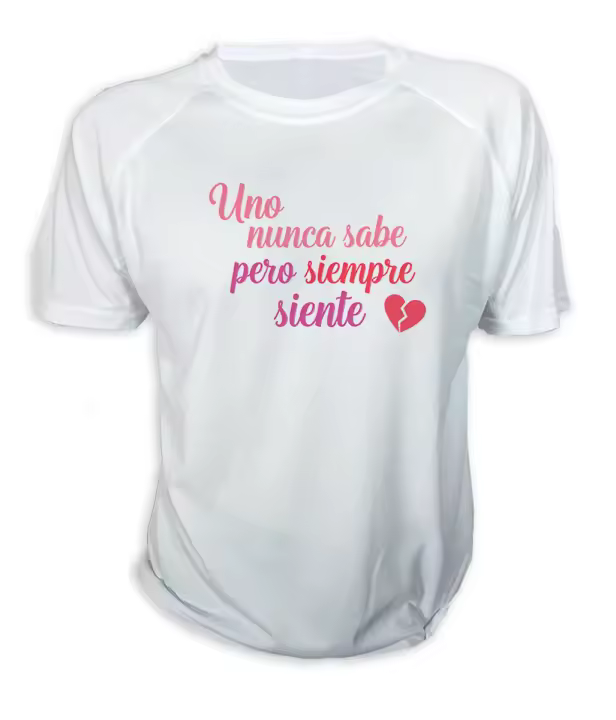 MERCHANDMANIA CAMISETA frase bonita sentimientos amor novios corazon roto tshirt - 1