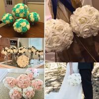25pcs Rosas Artificiales Rojas Con Tallo Para Decoración De Bodas Y Fiestas De San Valentín Flores Artificial PE Para DIY - details 1