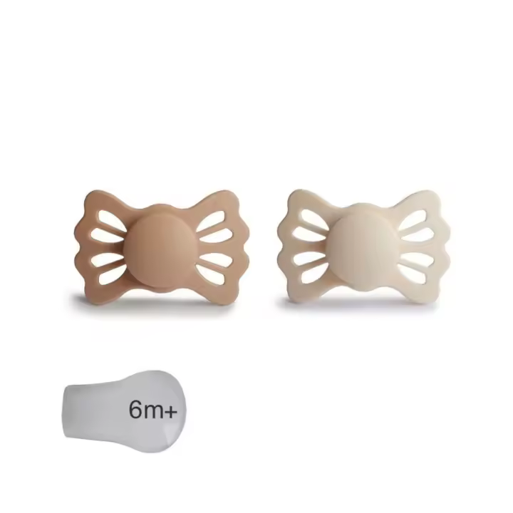 Frigg Chupetes Lucky Silky/Cream 6m | Diseño Danés - 1