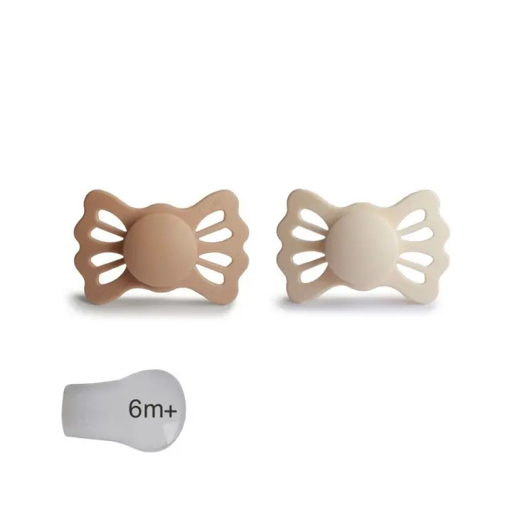 Frigg Chupetes Lucky Silky/Cream 6m | Diseño Danés - 1