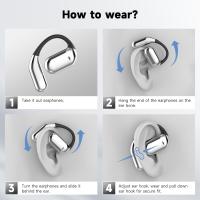 Auriculares Bluetooth 5.4 de conducción ósea abierta, auriculares deportivos con micrófono incorporado en auriculares inalámbricos, caja de carga de Pantalla LED con gancho auricular cómodo, auriculares ipx7 impermeables, adecuados para correr y hacer eje - details 5