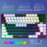 Teclado De Juego Tredy HXSJ V200 60% Diseño Ergonómico Ligero Antighosting RGB Retroiluminado Teclado De Máquina Sentido Alambre - details 0