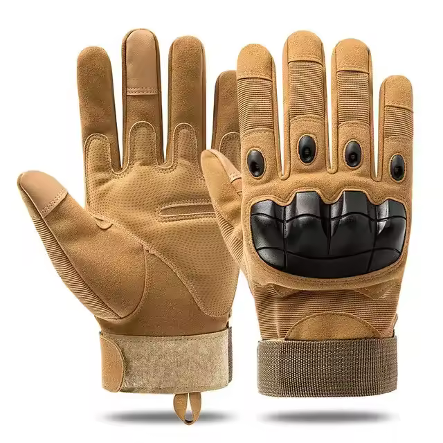 Guantes Tácticos De Invierno Para Motocicleta Caza Esquí Deportes Protección Mano Unisex Nylon Y Algodón Guantes Con Dedos Separados - 1