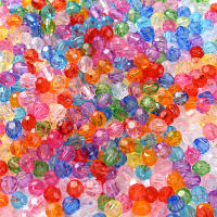 300pcs 6mm Acrílico Redondos Facetados Multicolor Espaciadores Para Suministros De Joyería DIY Pulseras Collares - details 3