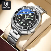 Reloj De Cuarzo Para Hombre QINGXIYA Diseño De Moda Acero Inoxidable Impermeable Con Manos Luminosas Y Calendario Completo - details 1
