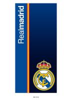 Toalla Playa Piscina infantil Real Madrid Franja Bandera azul Oficial 70x140cm de microfibra para niños - details 2