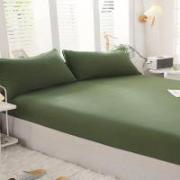 Sábana Individual De 1 Pieza Color Sólido Cubierta De Cama Poliéster 100% Tejida Con Tat 80TC Sin Impresión De Jiangsu - details 4