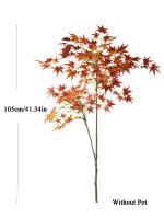 Árbol De Maple Artificial 70-140cm Hojas De Cola De Pollo De Seda Planta Japonesa Falsa Para Decoración De Jardín Y Habitaciones - details 18