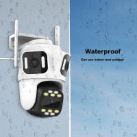 Cámara De Seguridad 6K 12MP Con Zoom De 8X Y Lentes Doble Pantalla WiFi Exterior Protección Del Hogar CCTV IP PTZ Surveillance ICSEE - details 1