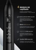 Cepillo De Dientes Eléctrico Sonic Para Adultos Con Carga USB Recargable Y Cabeza De Reemplazo Inteligente Tiempo De Timbrado Limpieza Profunda Y Blanqueamiento De Dientes - details 2