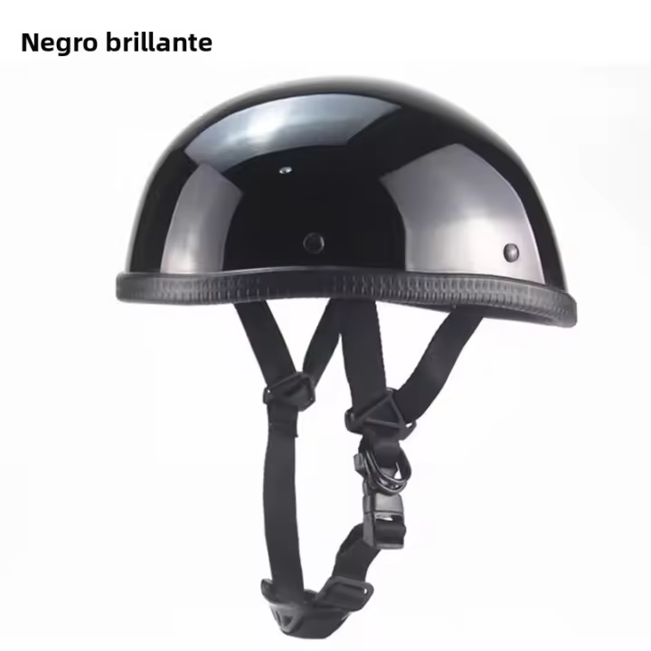Casco De Moto Retro De Cara Abierta Aprobado DOT Seguridad Para Hombres Y Mujeres Tamaños S a XXL Material ABS Protección Cabeza - 1