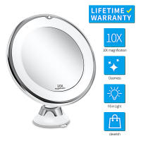 Espejo de maquillaje con aumento de 10x con iluminación, rotación de 360 ° y lechón Fuerte, iluminación LED portátil - details 2