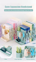 Soporte De Libros De Escritorio Con Estante Retráctil Y Porta Bolígrafos Estudiante Clip Fijo Rack De Almacenamiento Plegable - details 0