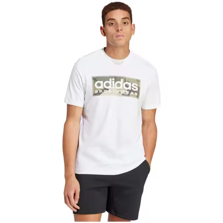 Camiseta de Manga Corta Adidas  para hombre en color blanco - 1