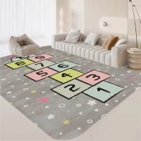 Alfombra De Entrada Con Estampado De Hopscotch De Dibujos Animados Lavable Antideslizante Para Sala De Estar Cocina Y Toilette - details 14