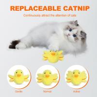 Juguete Interactivo Para Gatos Pato Flotante Y Silbante Eléctrico Recargable Con Menta De Terciopelo Juguete Para Gatos Juguetes Inteligentes - details 2