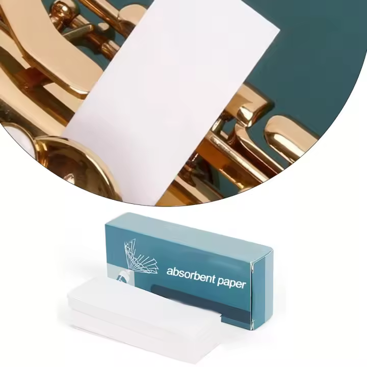 Papel Absorbente Para Teclado De Saxofón Cuidado Y Limpieza Para Instrumentos De Viento Flute Clarinete Oboe Bassoon Venta Caliente - 1