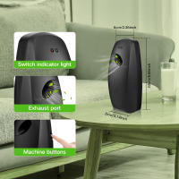 2Pcs Dispensador De Fresador De Aire Líquido Montado En La Pared Con 3 Modos Ajustables Perfume De Auto Fragancia Para Baño Y Odor - details 5