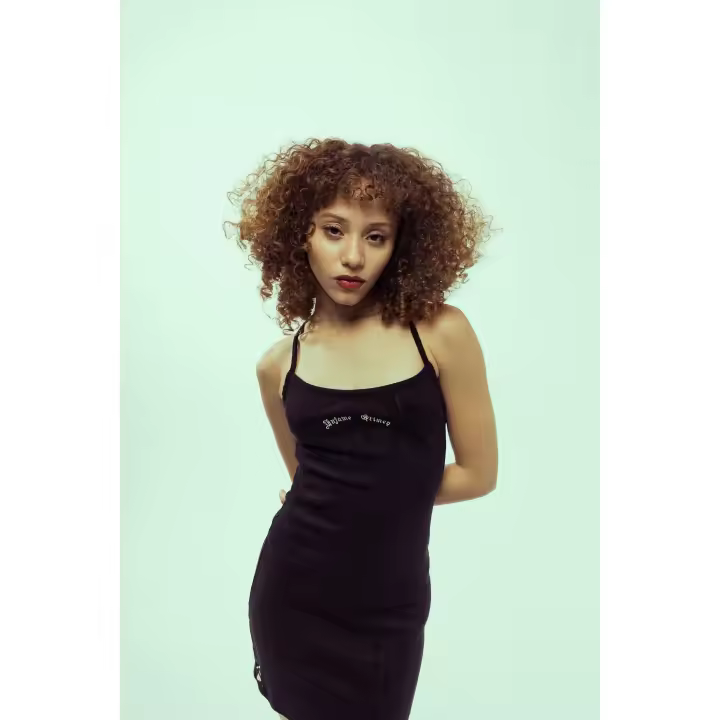 Vestido Chica Grimey Causing Panic Black - 1