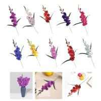 Artificial Gladiolus Flower Para Decoración De Mesa Centro De Mesa De Fiesta De San Valentín Decoración De Oficina Y Festivales Flor De Seda Para Boda Y Aniversario - details 2