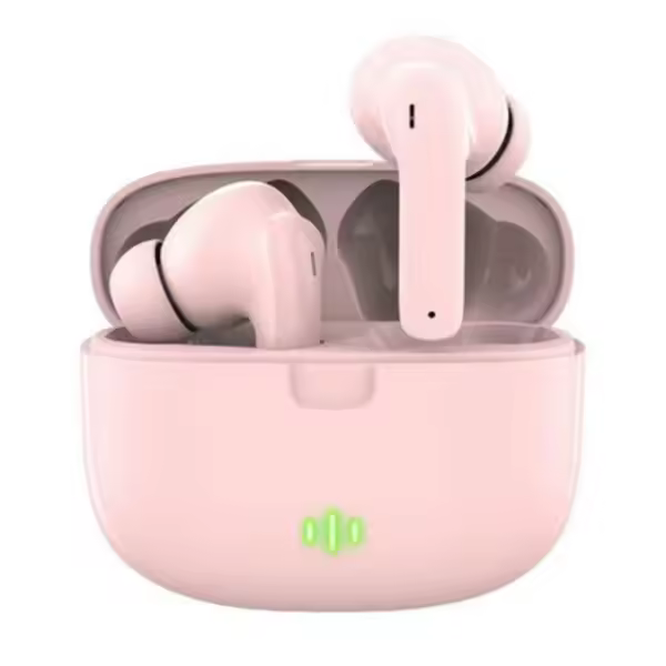 Completely Wireless Pro TWS Bluetooth Stereo In-Ear Headphones USB-C Pink - 1
