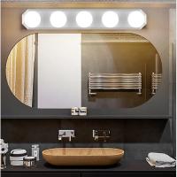 Luz De Espejo De Maquillaje Hollywood Estilo Con 5 Bombillas LED Dimmer USB Para Uso Doméstico En Baño Y Mesa De Vestíbulo - details 9