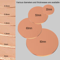 Placa Circular De Cobre Pura T2 De Diámetro 30mm-80mm Y Grosor 0.5mm-3mm Para Herramientas De Mano No Personalizadas Procedencia China - details 5