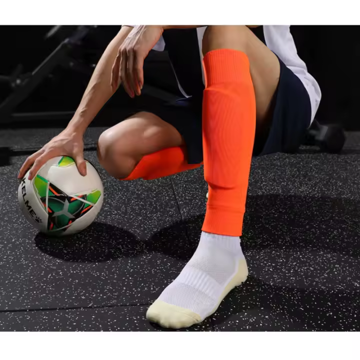 1 Par De Medias De Fútbol Protección De La Piel Longas Medias De Protección De La Rodilla Para Jugadores De Fútbol Mayor De 13 Años Material 100% Poliéster - 1
