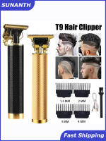 Cortadora De Cabello Eléctrica Recargable T9 Vintage Para Hombres Máquina De Corte De Pelo Con Precisión Afeitadora De Pusher - details 1