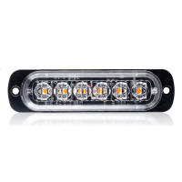 Luz De Advertencia Estroboscópica Para Coche Y Camión 6 LEDs En Blanco Azul Rojo Amarillo Farol De Emergencia Universal 12V 24V - details 6