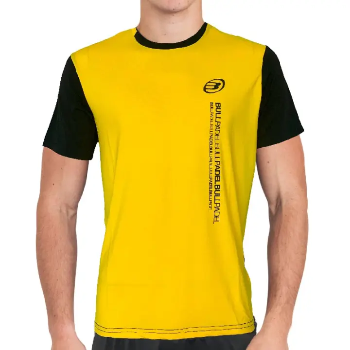 Camiseta Bullpadel Smash Amarillo Limon Fluor - 1