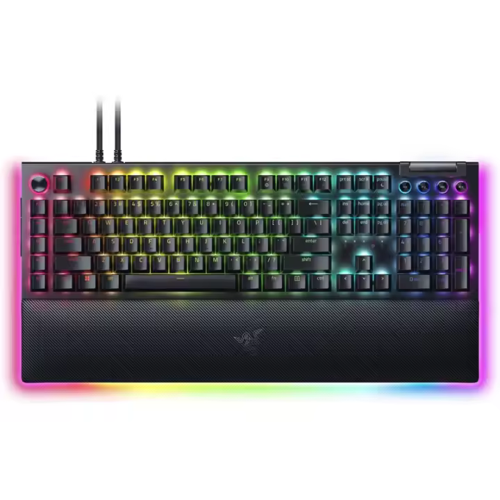 Razer Mechanical Gaming Keyboard BlackWidow V4 Pro Gaming Keyboard 5052 Aluminum Alloy Top Case; 5 dedicated macros keys; 3 dedi - 1