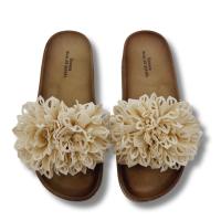 Sunsea Sandalia para mujer Pala con pompón floral con suela antideslizante - details 7
