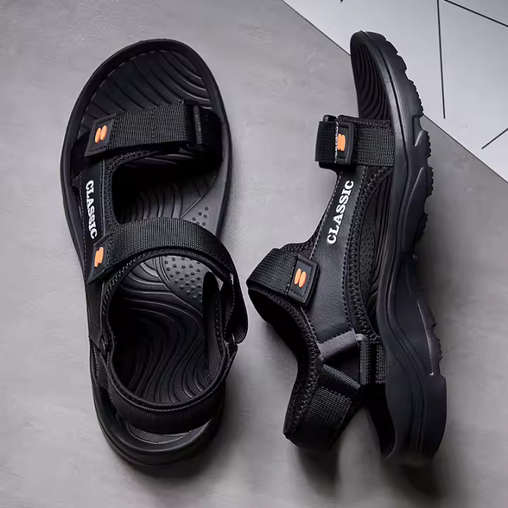 Sandalias Para Hombre Verano Comodidad Casual Playa Retro Zapatillas De Exterior Material Superior Algodón Estilo Gladiator - 1