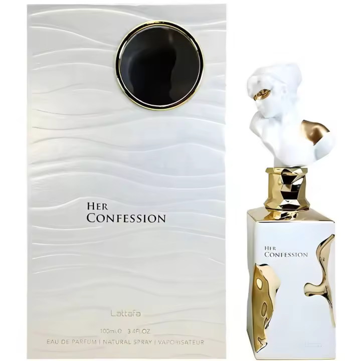 Perfume Árabe 100% Original Lattafa Her Confession Eau de Parfum Mujer 100ml | Fragancia Exclusiva, Sensual y Elegante con Notas Florales y Orientales, Inspirada en la Sofisticación Árabe para una Experiencia Olfativa Única y Duradera - 1