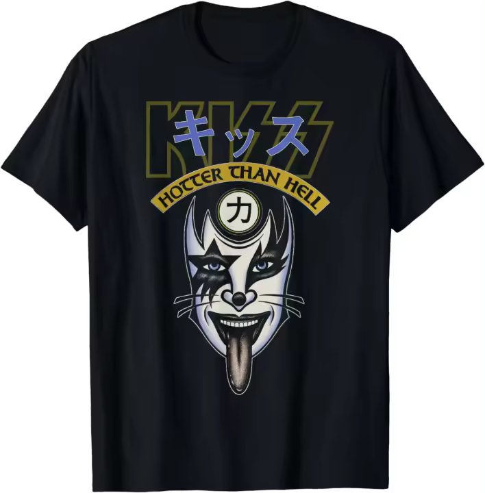 Camiseta de manga corta para hombre, camisa de cuello redondo, ropa de KISS Classic Fit First Tour - 1