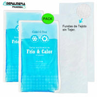 Bolsas de Frio y Calor para Primeros Auxilios, Packs 2 UNIDADES, Bolsas de Gel azul Frío Nevera o Calor Microondas Reutilizables con Fundas Protectoras Compresas Grandes Frías y Calientes para Lesiones para lesiones dolor - details 5