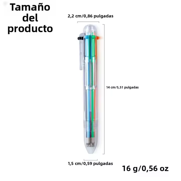 6 En 1 Pincel De Arte De Uñas Con Diseño De Bolígrafo Herramienta De Precisión Para Pintar Puntos En Uñas Gel UV Y Pedrería Kit De Manicura DIY - 1