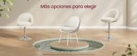 VASAGLE Juego de 2 Sillas de Comedor, Sillas de Cocina, Carga de 120 kg, Cojín Acolchado de 5,5 cm de Grosor, Patas Acampanadas, para Oficina, Salón, Rosa Jalea y Blanco Nube/Blanco Crema y Blanco Nube - details 3