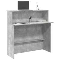 vidaXL Mostrador de recepción 100x50x103,5 cm en color Roble ahumado/Roble artisan/Roble Sonoma y más - details 4