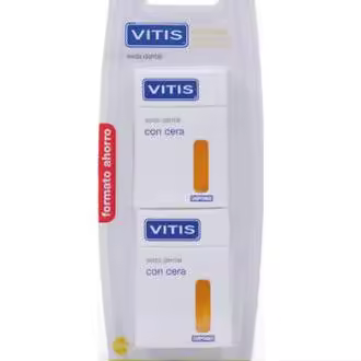 Pack Vitis Seda Dental Con Cera, 2 X 50 M - 1