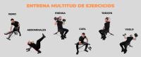 Banco de musculación Plegable Mobiclinic FlexFit Máx. 200kg Asiento y respaldo regulable Multifunción Banco de pesas Entrena Cuerpo en casa completo Resistente y estable Gym Fitness Banco abdominal - details 4