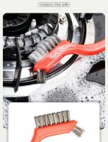 Set De 3 Piezas De Cepillos De Limpieza De Acero Inoxidable De 7 Pulgadas Para Eliminar Rusticidad Y Burdeza Herramienta De Pulido Para Metal - details 1
