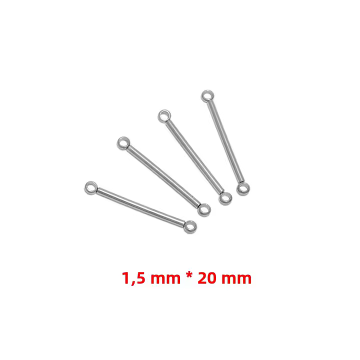 10pcs Conectores De Barra De Acero Inoxidable 20mm 30mm Color Oro Para Creación De Joyas Pendientes DIY Y Collares Componentes - 1