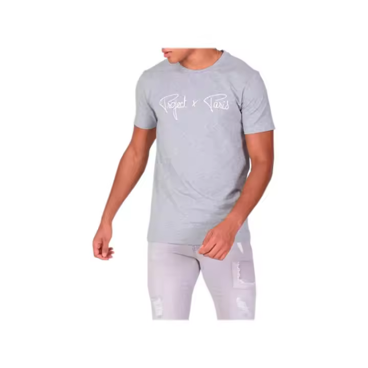 Camiseta Gris Project X Paris para Hombre - Ropa Deportiva Cómoda y Elegante - 1