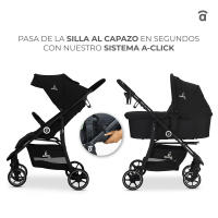 Asalvo Trío Oslo 2 – Carrito de Bebé 3 en 1 con Capazo Recién Nacido, Silla de Paseo Reversible y Silla de Auto Grupo 0+ , Cochecito Ligero y Compacto desde el Nacimiento hasta 22 kg - details 2